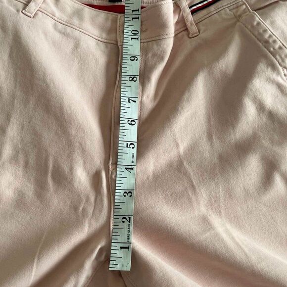 Tommy Hilfiger Classic cropped pink straight-cut trousers size 12 - Picture 11 of 13